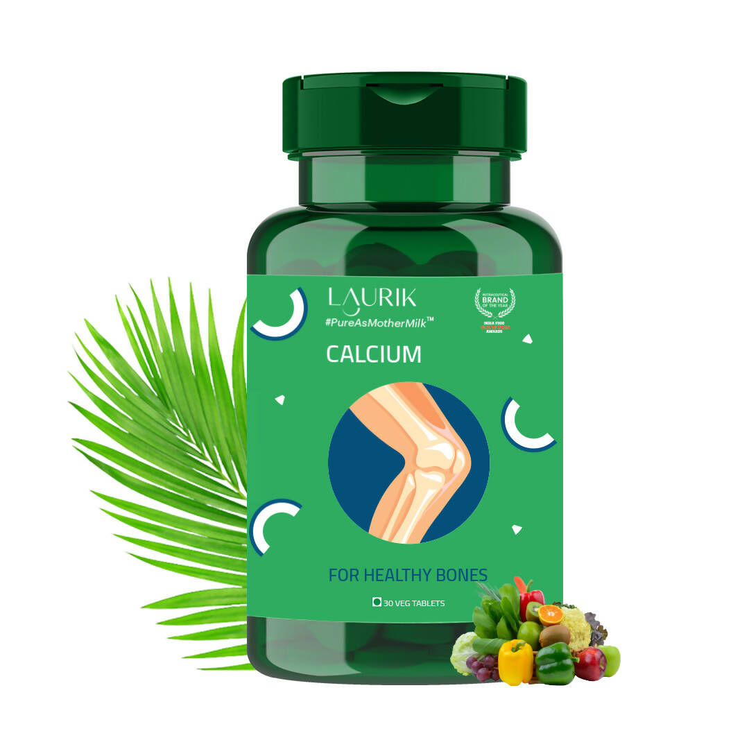 Laurik Advance Calcium Tablets For Strengthens Bones With Vegetables, Leafy Vegetables For Women And Men - Mytrendzcart