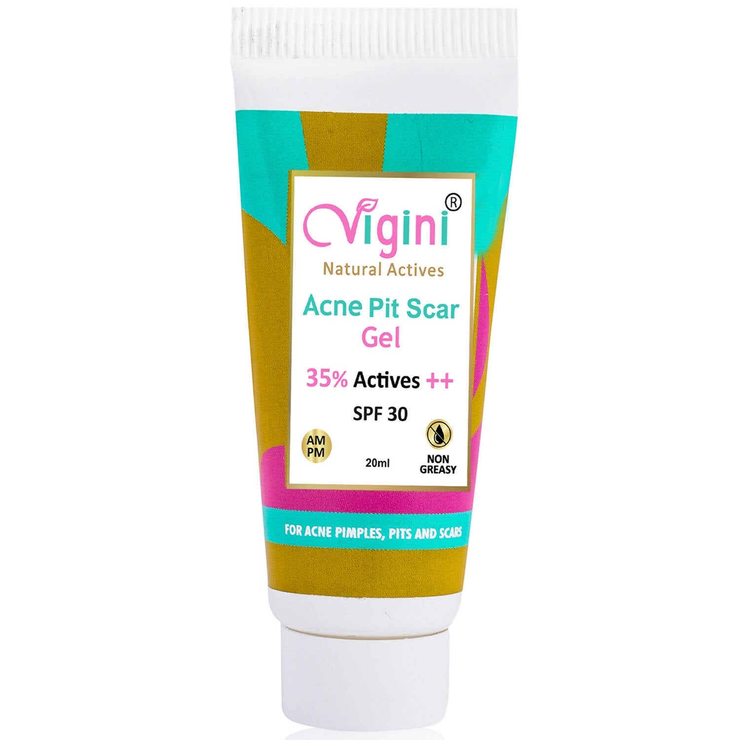 Vigini 35% Actives Acne Pit Scars Spot Stop Face Day Night Gel for Men Women - Mytrendzcart