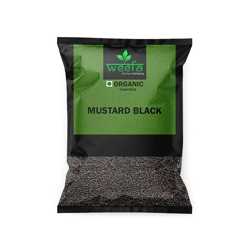 Weefa Organic Mustard Black Rai Seeds - Mytrendzcart