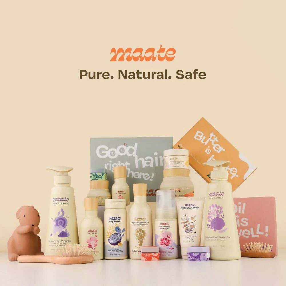 Maate Baby Daily Cleansing Combo - Baby Body Wash & Baby Shampoo -Combo Mytrendzcart