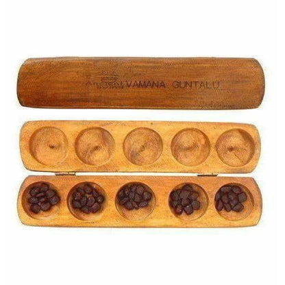 Ancient Living Vamana Guntalu / Pallanghuzi / Mancala wooden Board Game Mytrendzcart