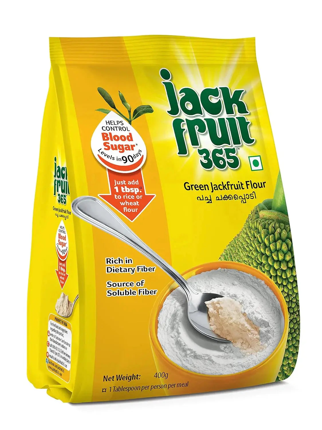 Jackfruit365 Green Jackfruit Flour -200 gm - Pack of 1 - Mytrendzcart