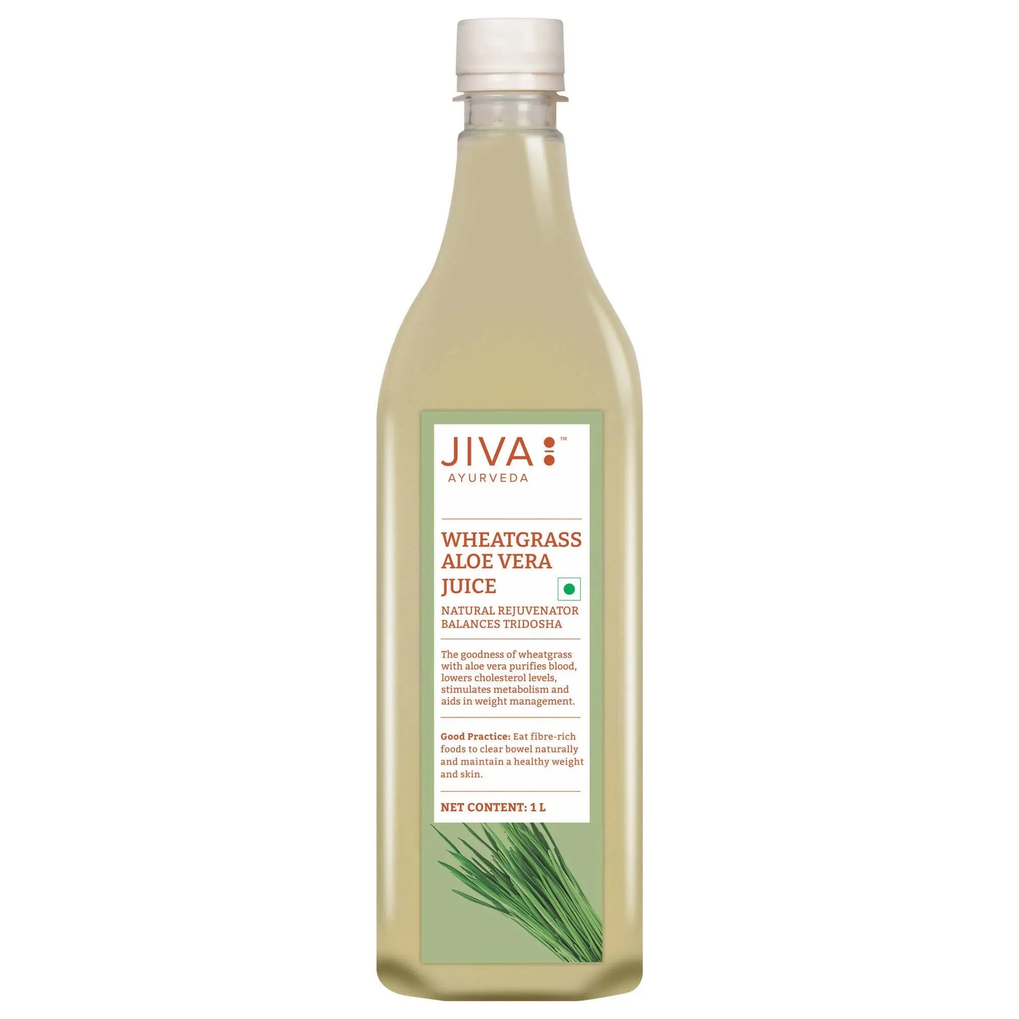 Jiva Ayurveda Wheatgrass Aloe Vera Juice - Mytrendzcart