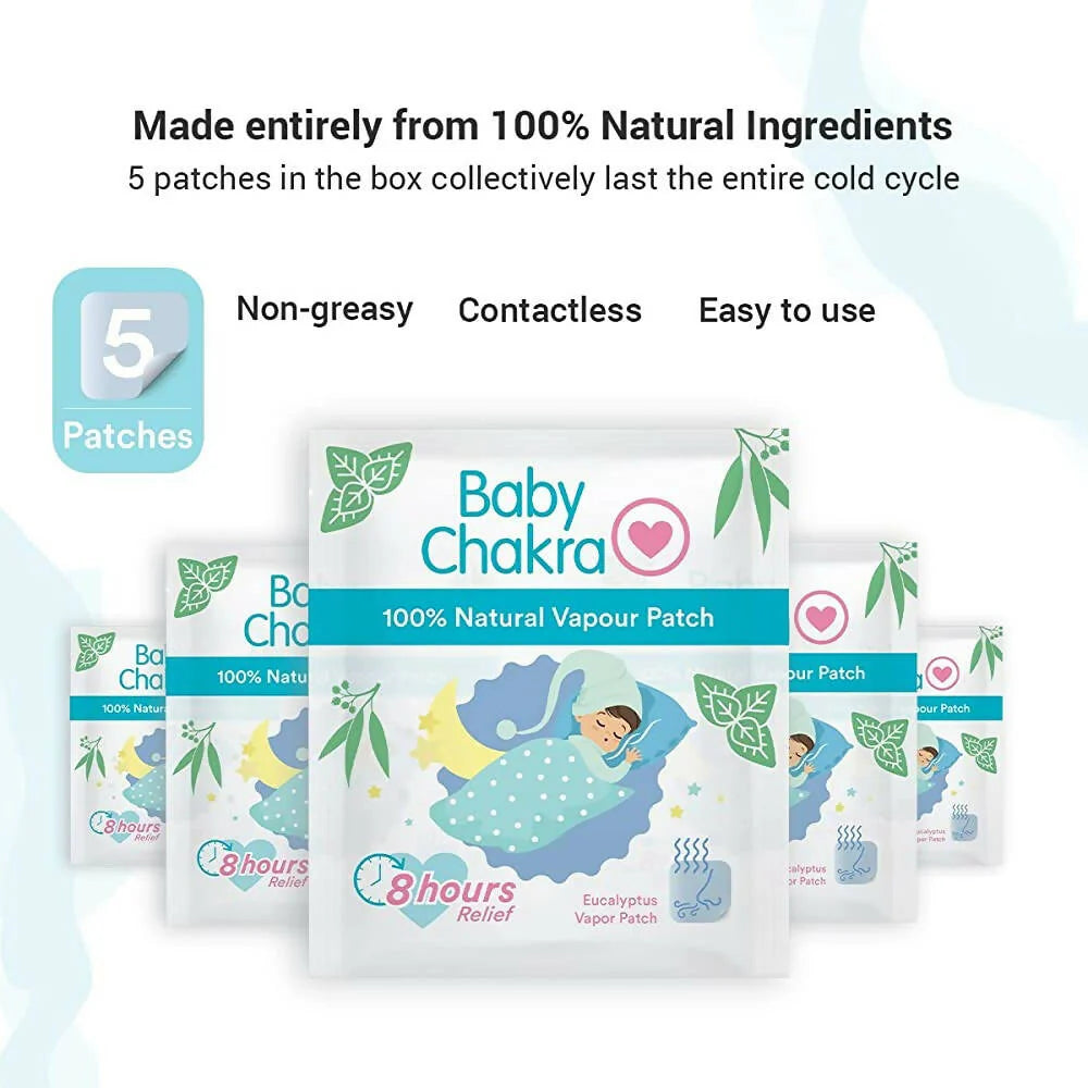 BabyChakra 100% Natural Vapour Patches for Babies -5 Patches Mytrendzcart