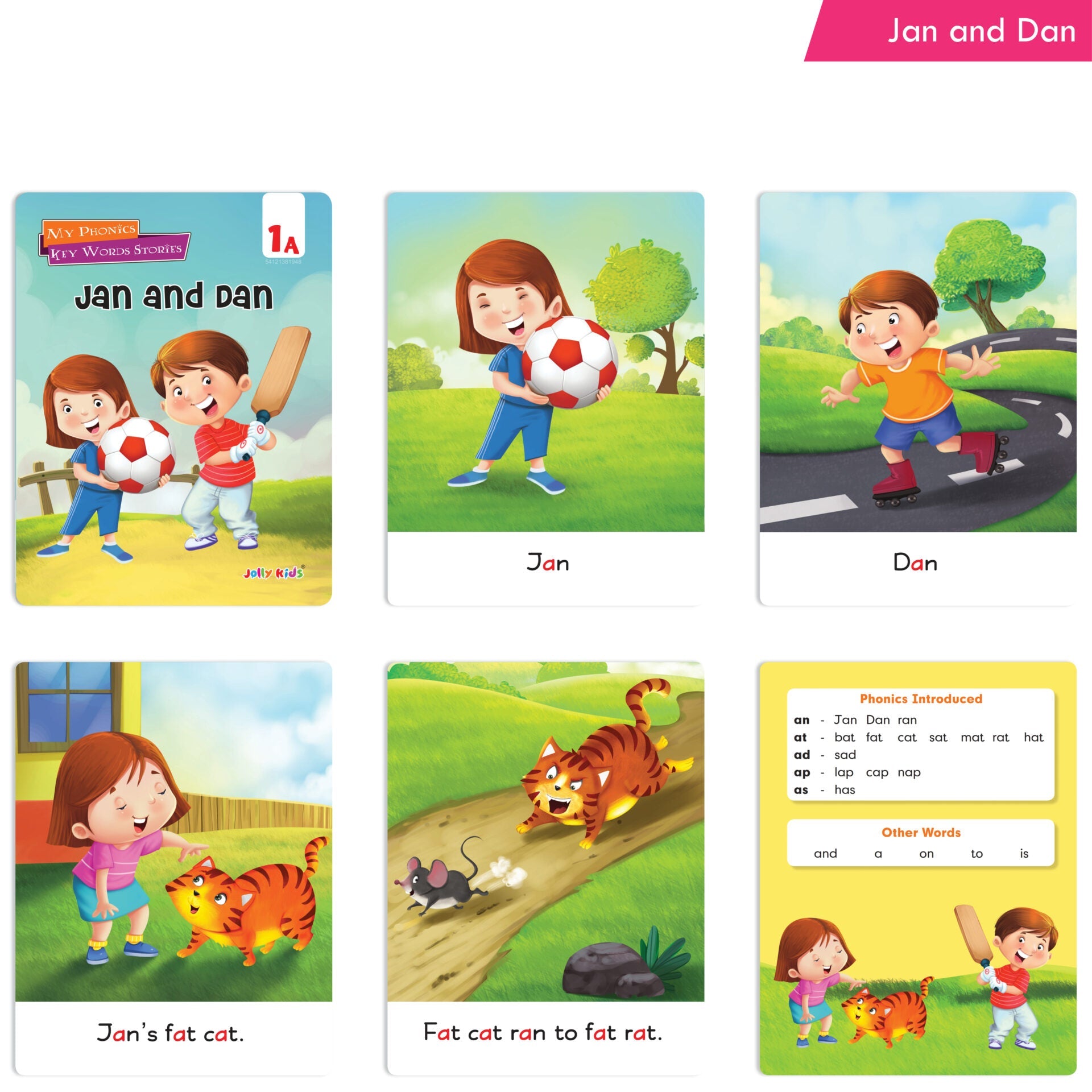 Jolly Kids My Phonic Key Words Stories Books Set of 12| Ages 3-8 Years| Phonics Books | Phonetic Reader Books for Kids - Mytrendzcart