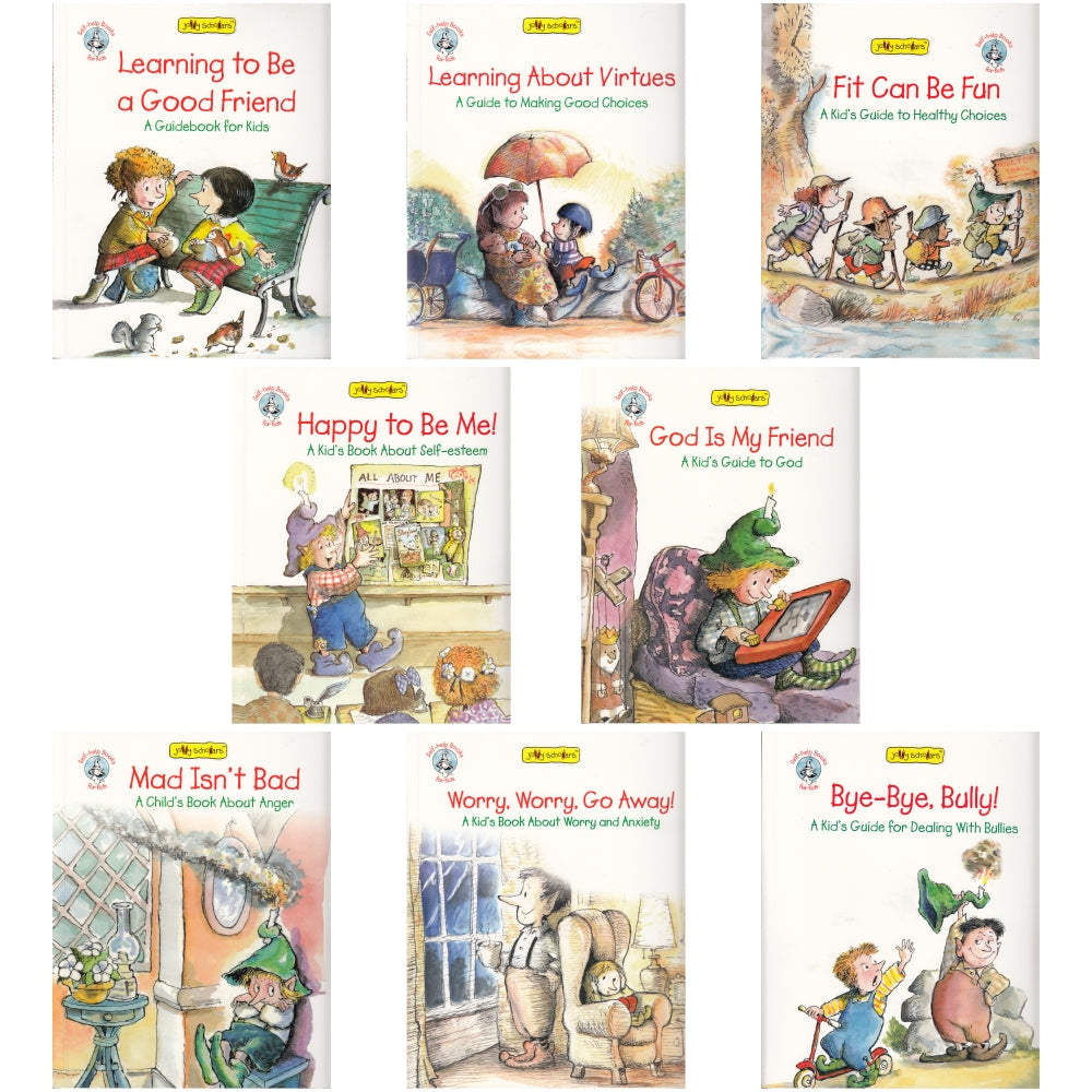 Jolly Scholars Self-Help Book Set Of 8| Ages 6-15 Years| Children Health, Family & Personality Development Book - Mytrendzcart