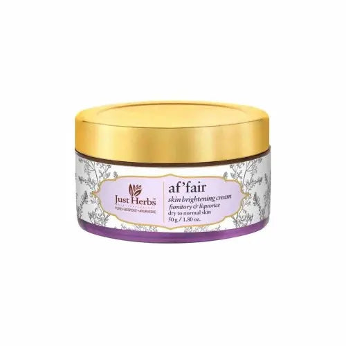 Just Herbs Af'fair Skin Brightening Cream Fumitory & Liquorice -50 gm - Mytrendzcart