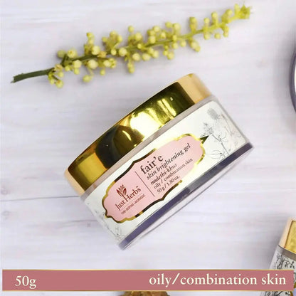 Just Herbs Fair'e Mulethi-Khus Skin Brightening Gel - Mytrendzcart