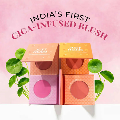 Just Herbs Nourishing Powder Blush - Velvet Rose -3.5 gm - Mytrendzcart