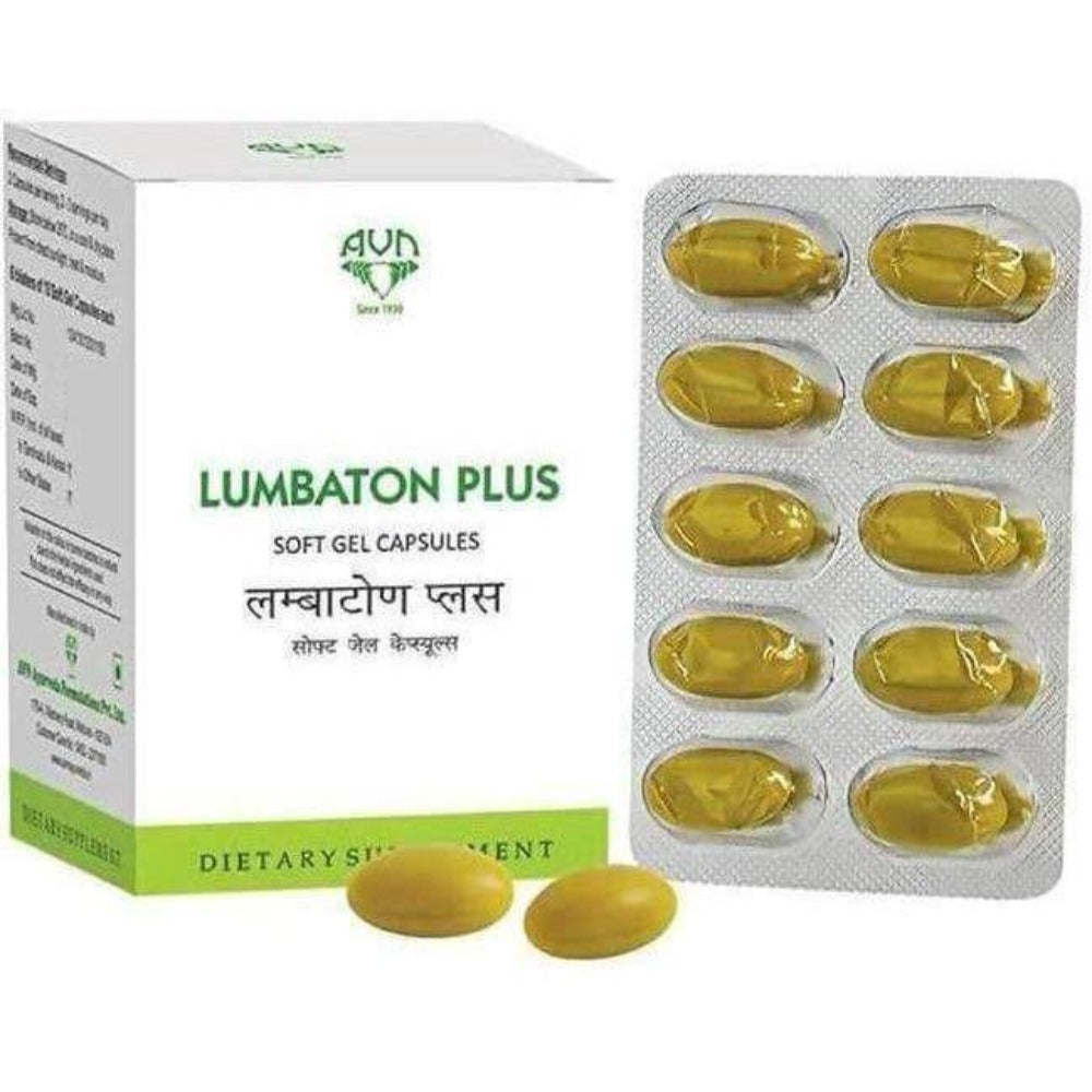 Avn Ayurveda Lumbaton Plus Soft Gel Capsules Mytrendzcart