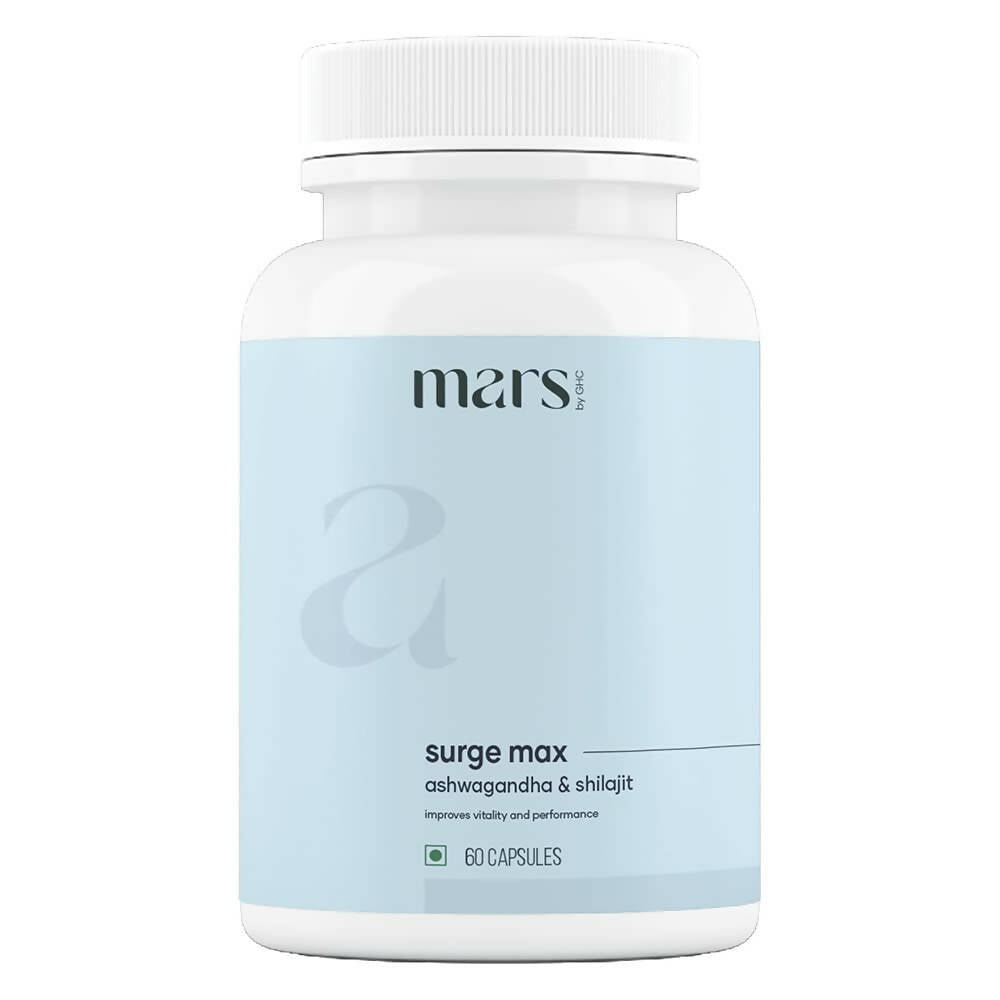 Mars By GHC Surge Max Capsules with Ashwagandha, Gokshura, Safed Musli - Mytrendzcart