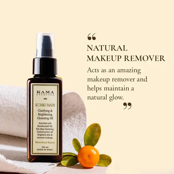 Kama Ayurveda Kumkumadi Clarifying & Brightening Cleansing Oil -50 ml - Mytrendzcart