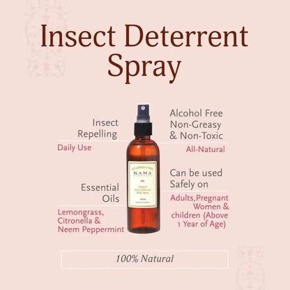 Kama Ayurveda Natural Insect Deterrent Body Spray 100ml -100 ml - Mytrendzcart