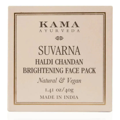 Kama Ayurveda Suvarna Haldi Chandan Brightening Face Pack -25 gm - Mytrendzcart