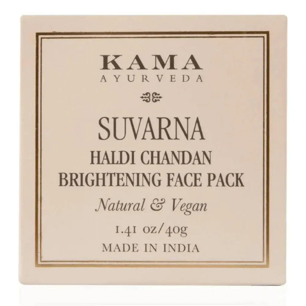 Kama Ayurveda Suvarna Haldi Chandan Brightening Face Pack -25 gm - Mytrendzcart