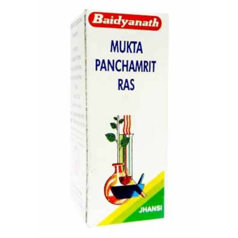 Baidyanath Jhansi Mukta Panchamrit Ras 10 Tabs Mytrendzcart