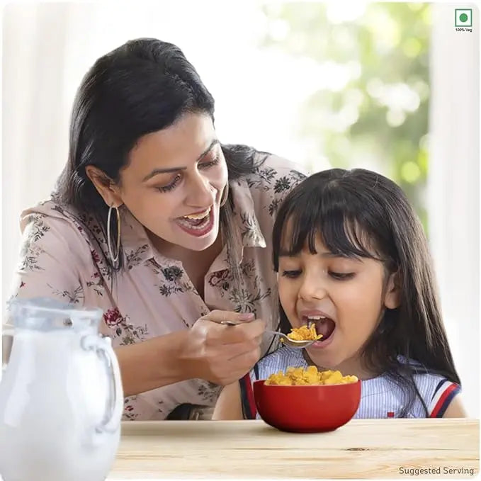 Kellogg's Corn Flakes Real Almond Honey 300g+45g EXTRA | High in Iron, Vitamin B1, B2, B3, B6 & C | Naturally Cholesterol Free | Corn Flakes, Breakfast Cereal - Mytrendzcart