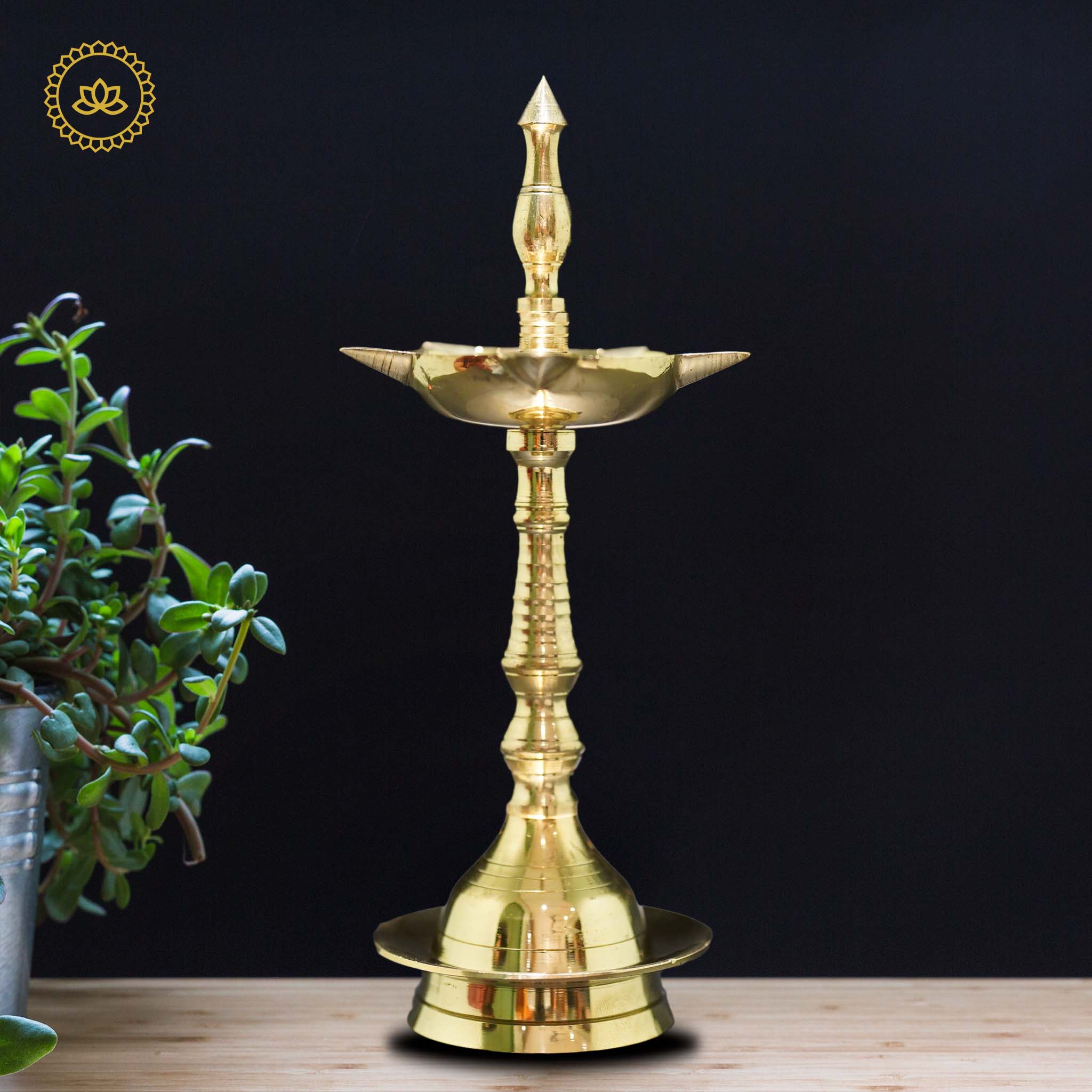 Kerala Deepa Brass 8.5": Embrace the Radiance of God's Own Country - Mytrendzcart