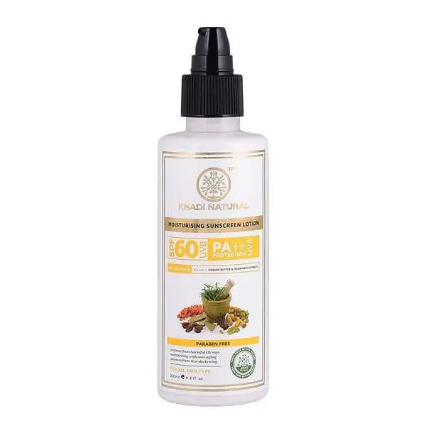 Khadi Natural Moisturising Sunscreen Lotion SPF 60 -100 ml - Mytrendzcart