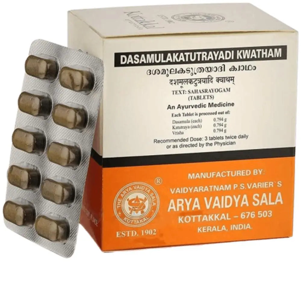 Kottakkal Arya Vaidyasala - Dasamulakatutrayadi Kwatham Tablets - Mytrendzcart