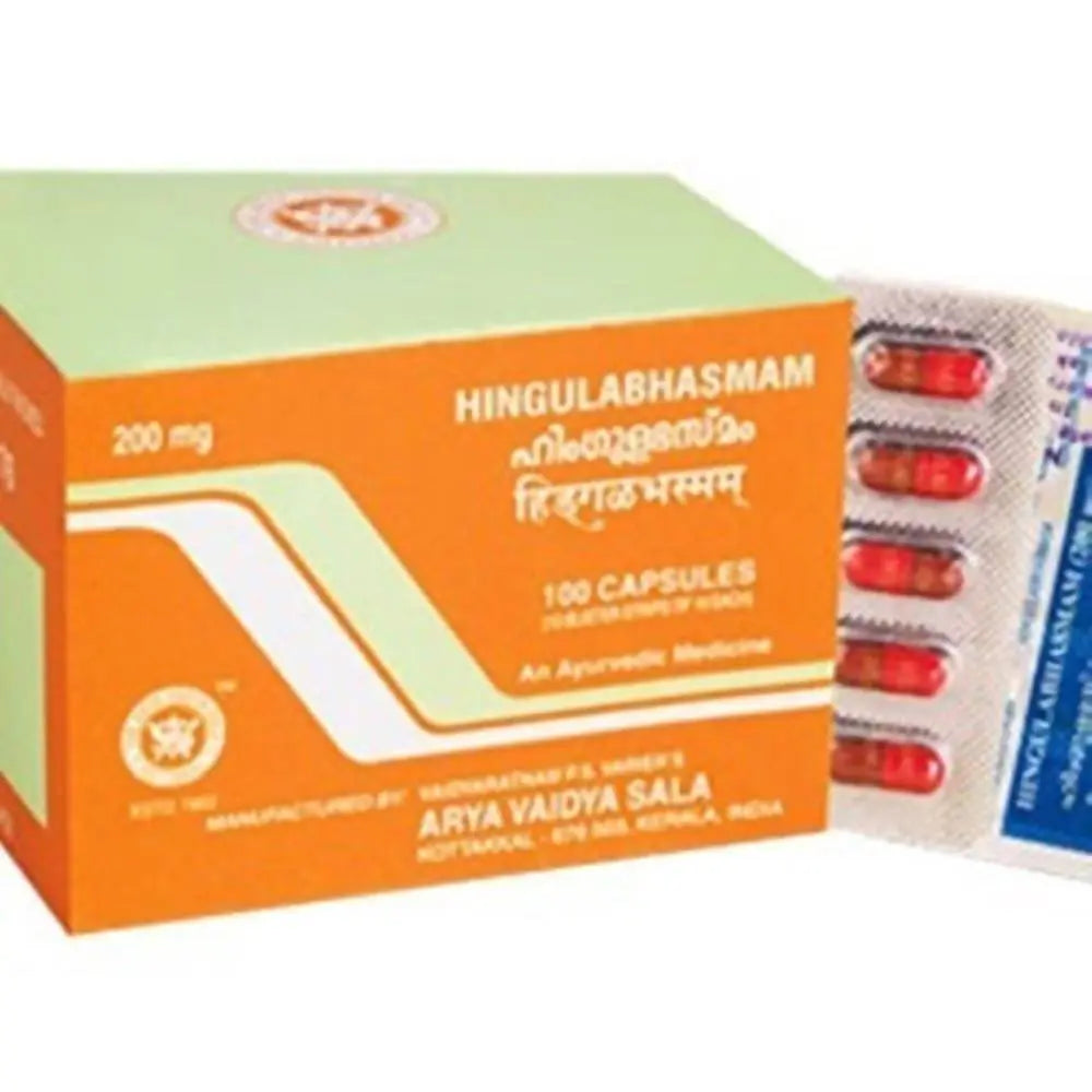 Kottakkal Arya Vaidyasala - Hingulabhasmam Capsules - Mytrendzcart