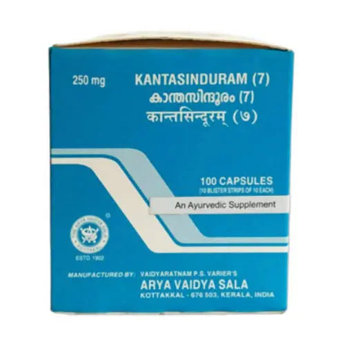 Kottakkal Arya Vaidyasala Kantasinduram (7) Capsules - Mytrendzcart