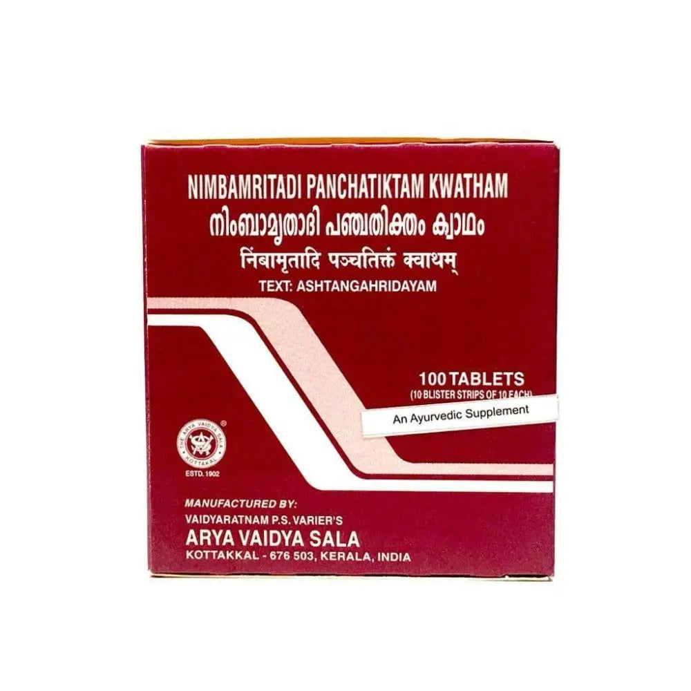 Kottakkal Arya Vaidyasala - Nimbamritadi Panchatiktam Kwatham (Tablet) - Mytrendzcart