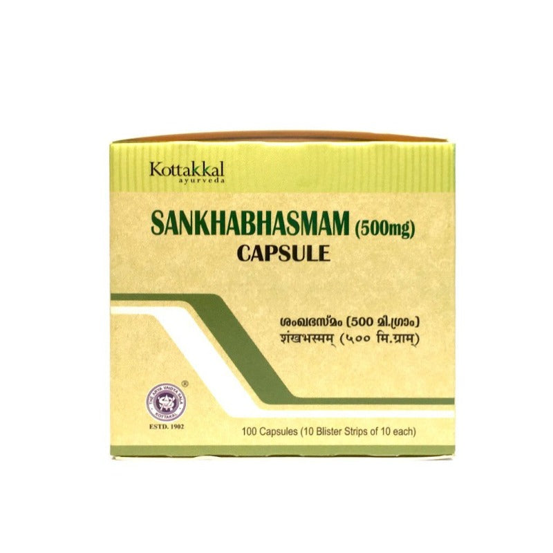 Kottakkal Arya Vaidyasala - Sankha Bhasmam Capsules - Mytrendzcart