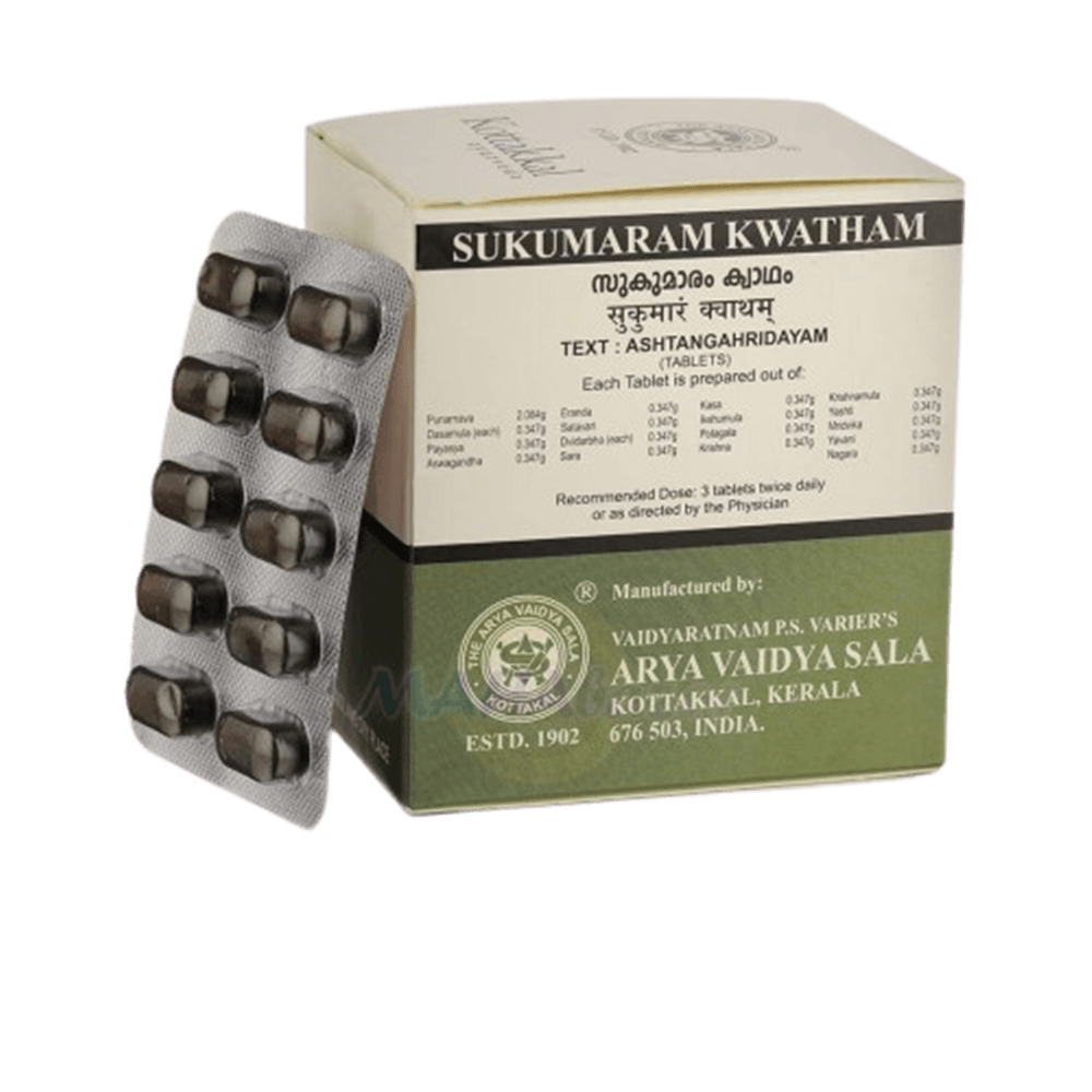 Kottakkal Arya Vaidyasala - Sukumaram Kwatham (Tablet) - Mytrendzcart