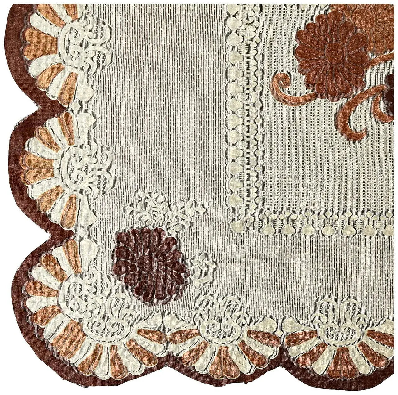 Kuber Industries Center 4 Seater Table Cover - Brown - Mytrendzcart