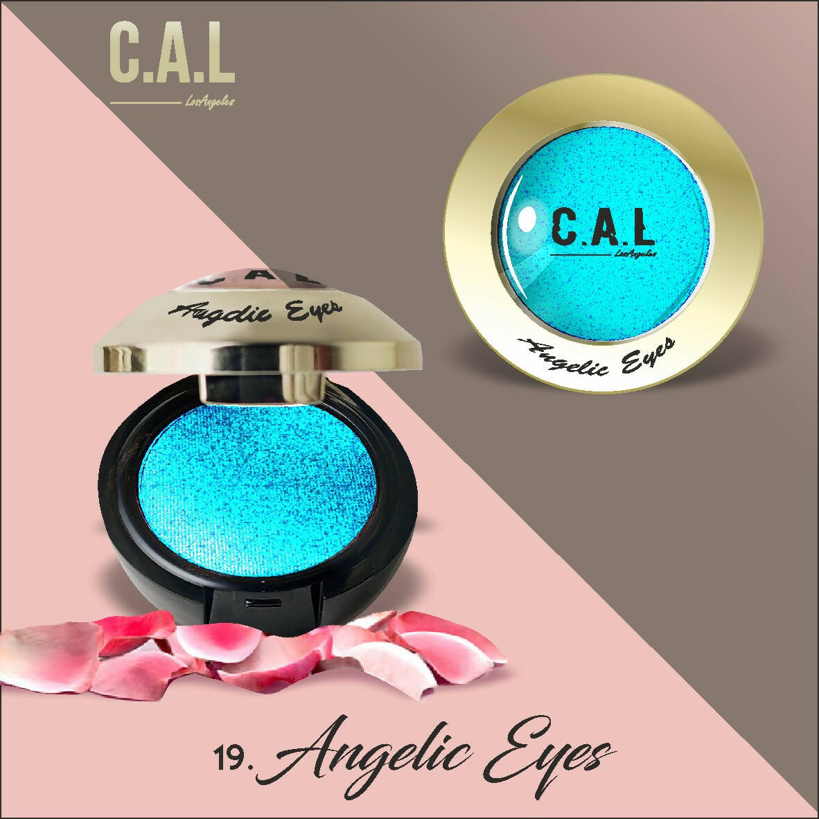 CAL Los Angeles Angelic Eye Shadow (Single Eyes) 19-Blue - Mytrendzcart