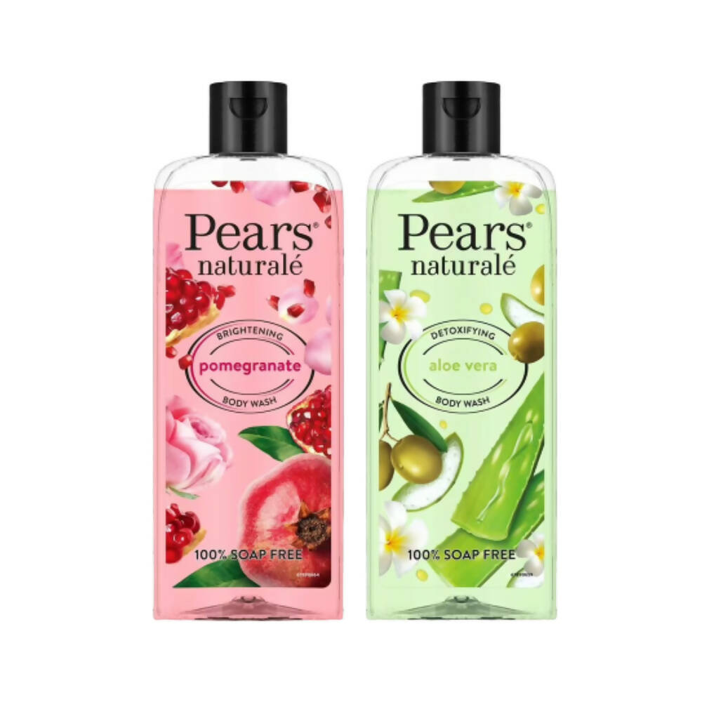 Pears Naturale Detoxifying Aloevera & Brightening Pomegranate Bodywash Combo - Mytrendzcart