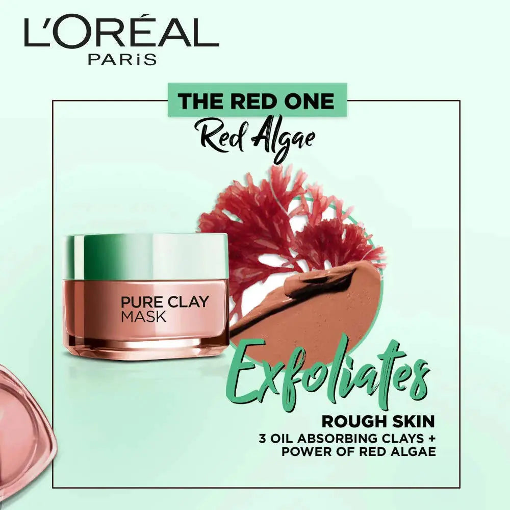 L'Oreal Paris Pure Clay Mask Exfoliate & Refine Pores - Mytrendzcart