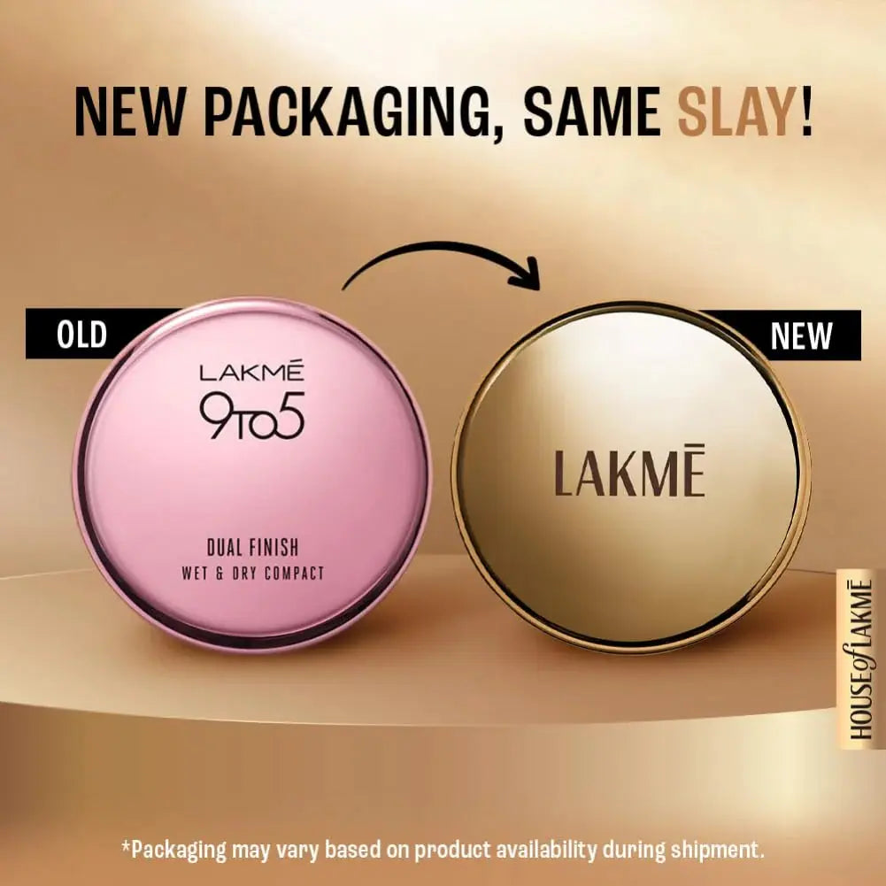 Lakme 9 To 5 Primer With Matte Powder Foundation Compact - Natural Light -9 gm - Mytrendzcart