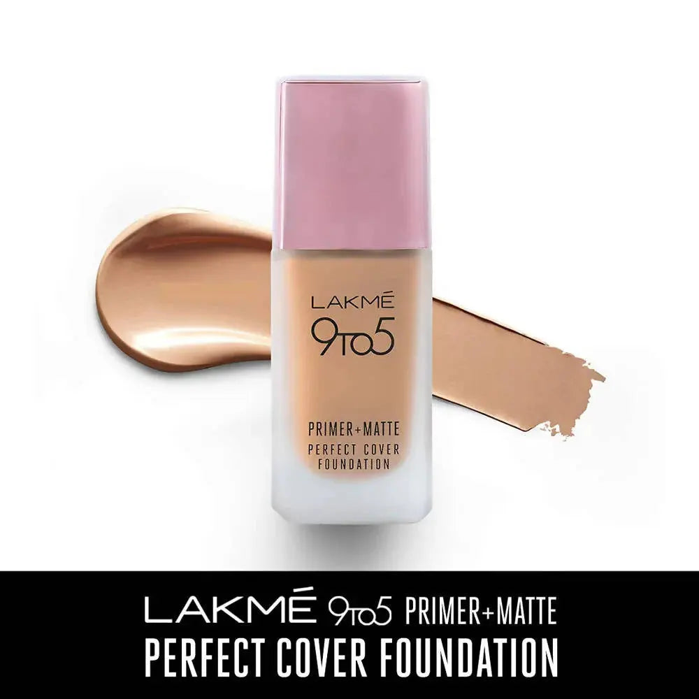 Lakme 9 To 5 Primer + Matte Perfect Cover Foundation N200 Neutral Nude -25 ml - Mytrendzcart