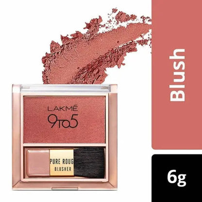 Lakme 9 To 5 Pure Rouge Blusher - Peach Affair - Mytrendzcart