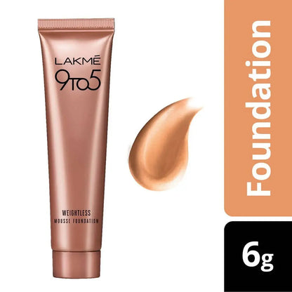 Lakme 9 to 5 Weightless Mousse Foundation - Rose Ivory -6 gm - Mytrendzcart