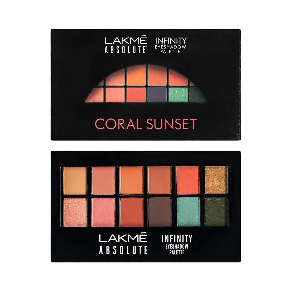 Lakme Absolute Infinity Eye Shadow Palette - Coral Sunset - Mytrendzcart