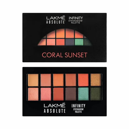 Lakme Absolute Infinity Eye Shadow Palette - Coral Sunset - Mytrendzcart