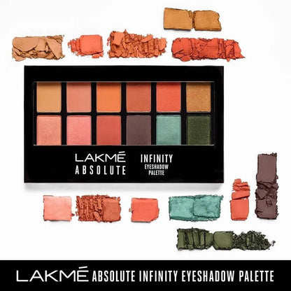 Lakme Absolute Infinity Eye Shadow Palette - Coral Sunset - Mytrendzcart