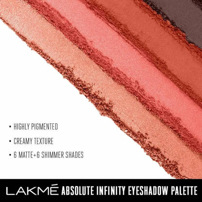 Lakme Absolute Infinity Eye Shadow Palette - Coral Sunset - Mytrendzcart