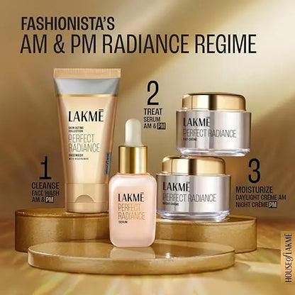 Lakme Absolute Perfect Radiance Brightening Night Cream 50 g|| Daily Repair Face Moisturizer for Illuminated|| Glowing Skin -With Glycerin & Niacinamide - Mytrendzcart