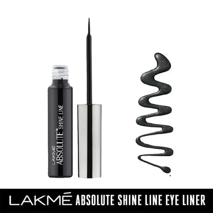 Lakme Absolute Shine Liquid Eye Liner, Black - 4.5 ml -4.5 ml - Mytrendzcart