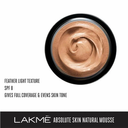 Lakme Absolute Skin Natural Mousse - Beige Honey - Mytrendzcart