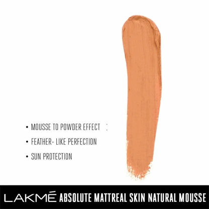 Lakme Absolute Skin Natural Mousse - Beige Honey - Mytrendzcart