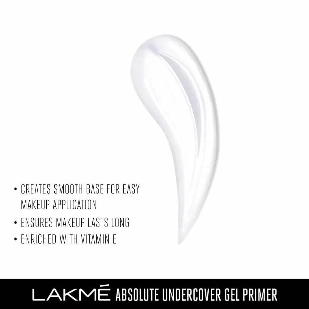 Lakme Absolute Under Cover Gel Face Primer - White -30 gm - Mytrendzcart