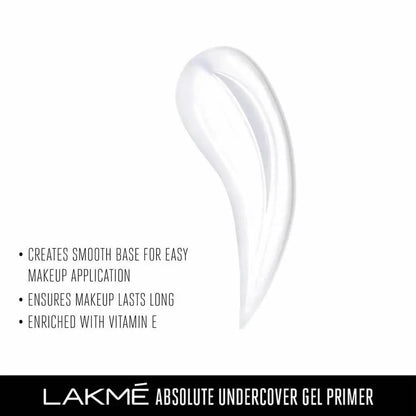 Lakme Absolute Under Cover Gel Face Primer - White -30 gm - Mytrendzcart