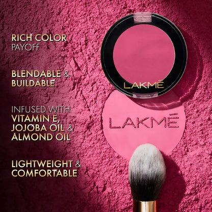 Lakme Face It Blush - Peppy Peach -4 gm - Mytrendzcart