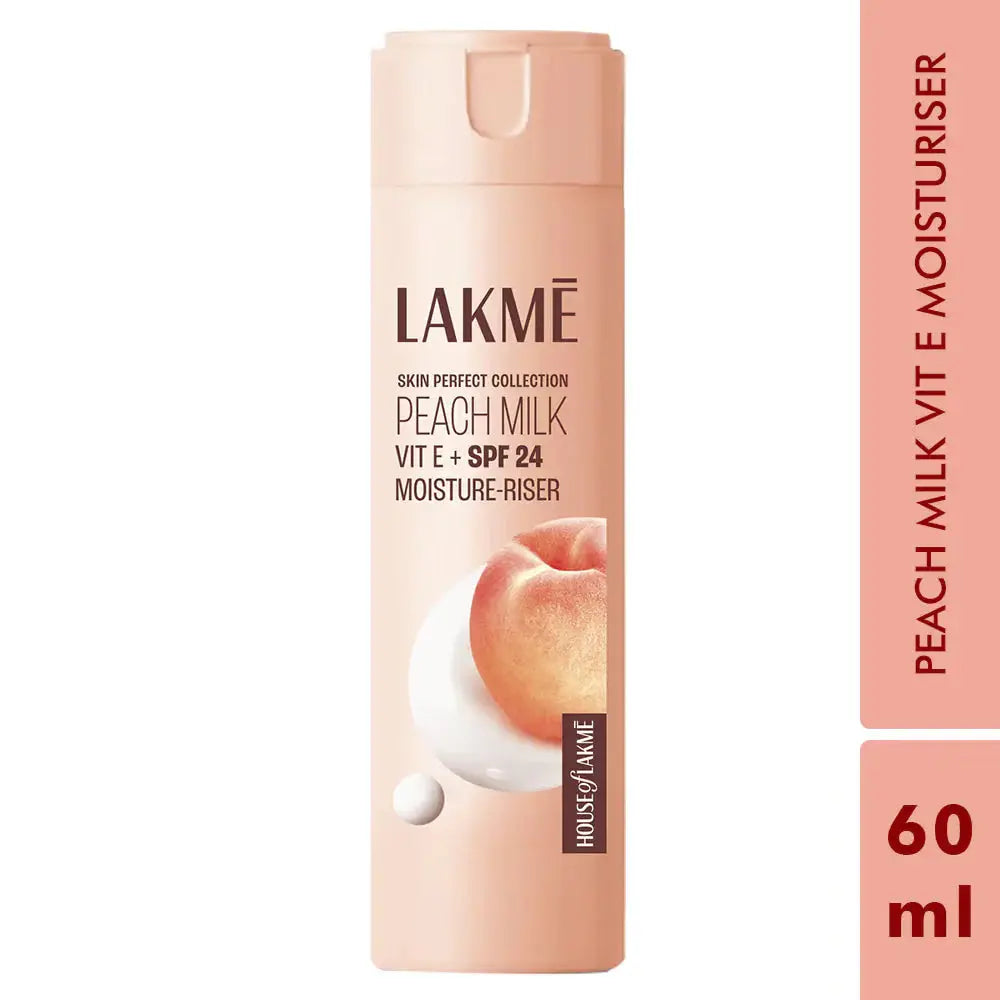 Lakme Peach Milk Moisturiser SPF 24 PA++ Sunscreen Lotion -60 ml - Mytrendzcart