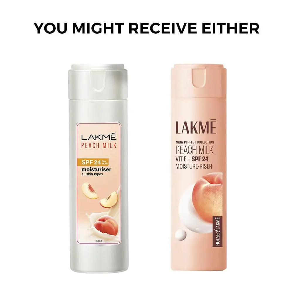 Lakme Peach Milk Moisturiser SPF 24 PA++ Sunscreen Lotion -60 ml - Mytrendzcart